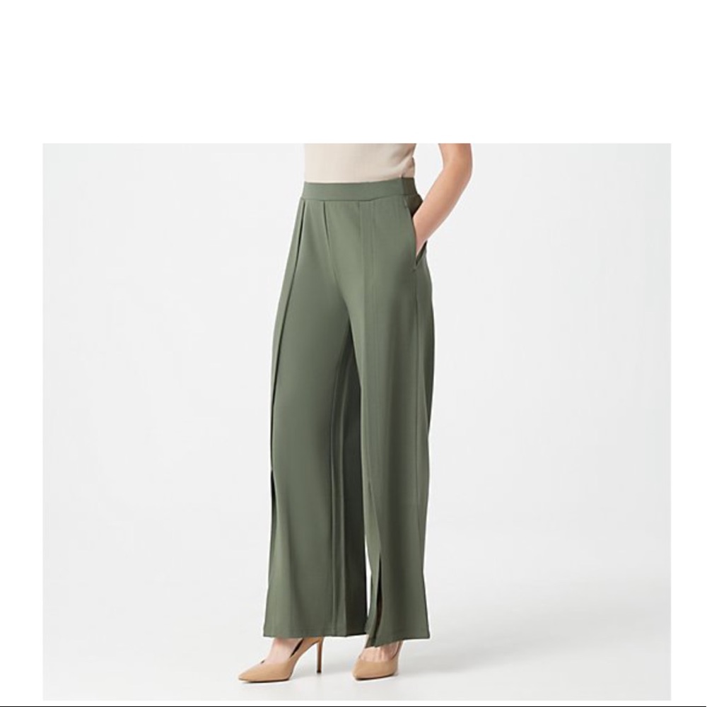 NWOT Lisa Rinna Ponte Knit Slit pant sz 18-20